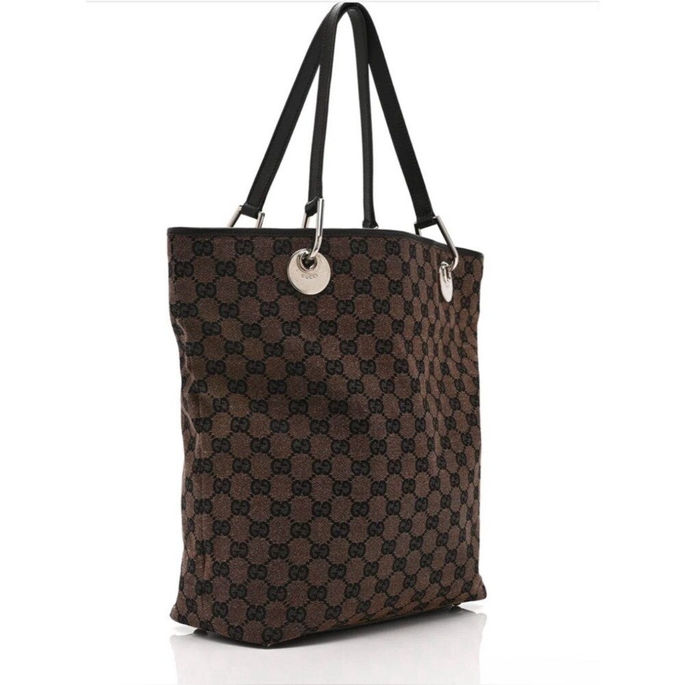 Gucci Brown Monogram Large Eclipse Tote
